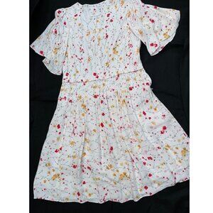 NEW Womens EQUIPMENT Femme Violetta Floral Dress 8 NWT Ivory Floral
